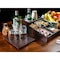 Dacasso Chocolate Brown Leatherette Coffee Condiment Organizer AG-3328 - alternate 9